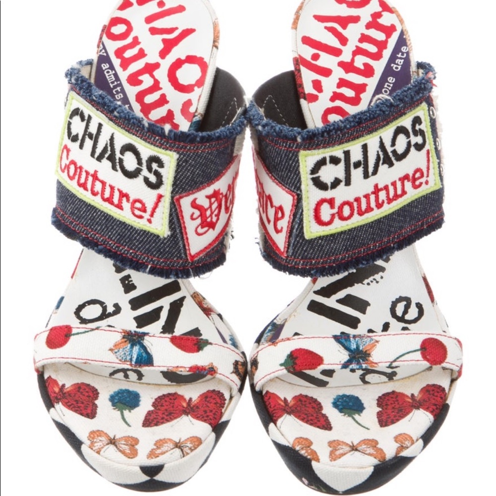 Versace Chaos Couture Mules